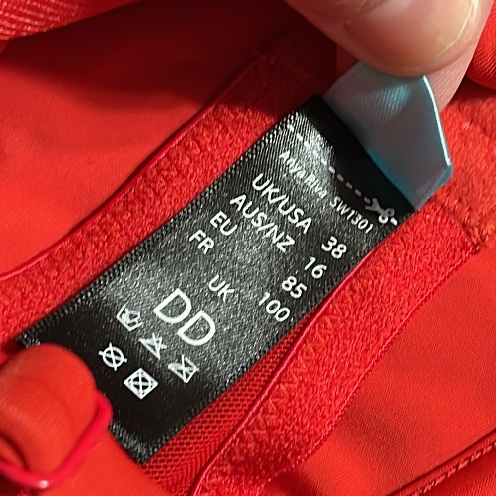NWT Panache Anya Riva red tankini swim top READ - Picture 5 of 11